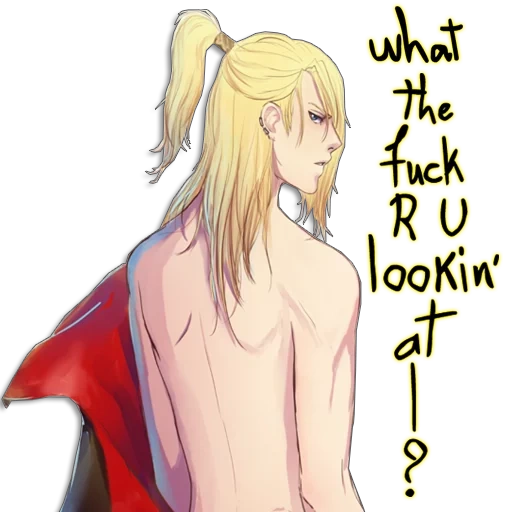 anime guys, gaya anime, edward elric, deidara art 18, karakter anime