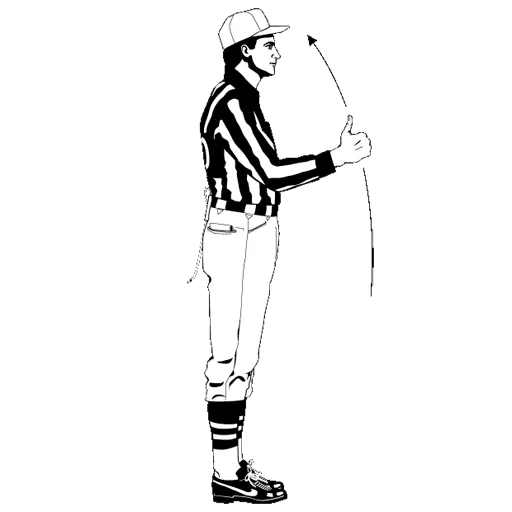 draw, pieds, referee, illustration