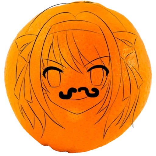mandarin, instalasi, labu halloween, anime pumpkin halloween