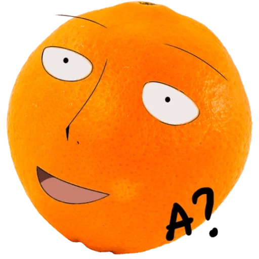 un juguete, mandarín, mandarín, cara naranja, naranja