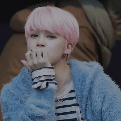 qimingshe, jimin bts, bangtan boys, princess chimin, red-sensitive pink hair