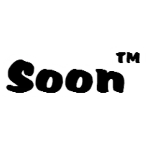 soon, текст, шрифты, soon tm, po лого