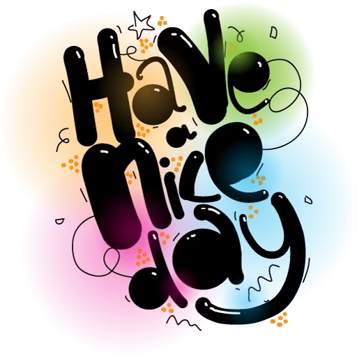 good morning, style inscription, vector graphics, vector illustration, happy birthday graffiti