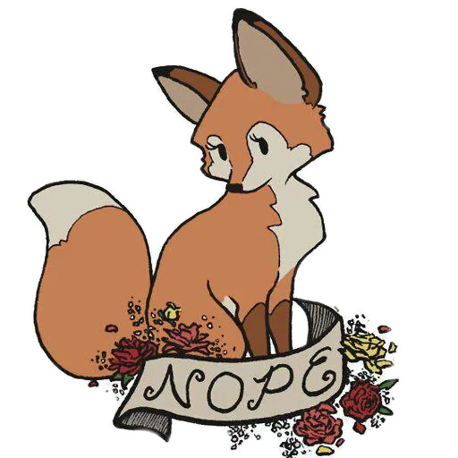 foxes, art fox, fox art, fox drawing, the fox is a sweet drawing