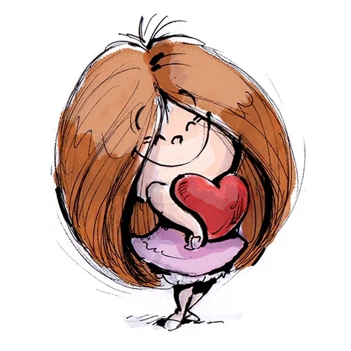 girl, sighing cartoon, girl role