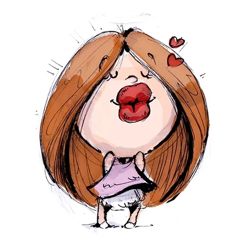 doncella, suspiro caricatura, sección femenina de dibujos animados