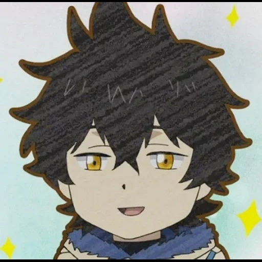 anime, semanggi hitam, karakter anime, yunna black clover, yuno black trifolium