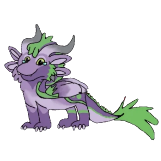 animación, clavo de dragón mlp, rompodit dragon, dragón loco, second purple dragon