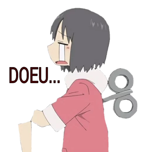 anime, image, bel anime, filles anime, requin anime nichijou