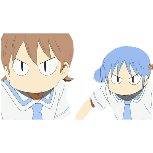 anime, nichijou, personnages d'anime, anime petites choses dans la vie, série animée de nichijou