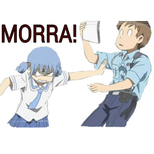 nichijou, anime art, anime karma, anime drawings, anime characters