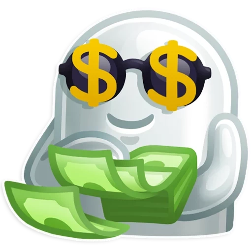 argent, money smiley, robot avec de l'argent