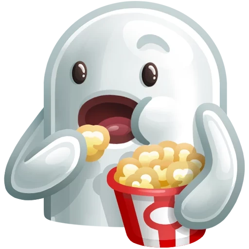 nijosi, i popcorn, set di nijosi, faccina sorridente popcorn