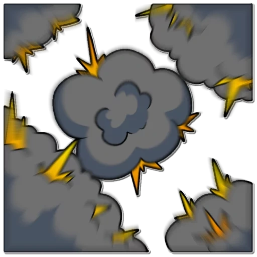 cloud storm, modello di esplosione, sfoca l'immagine, cartoon anshi explosion, mappa della nuvola di temporale