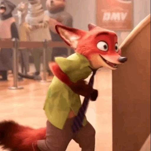 kulit binatang, nick boveropolis, fox zootopia, fox nick zootopia, nick wilde beast city