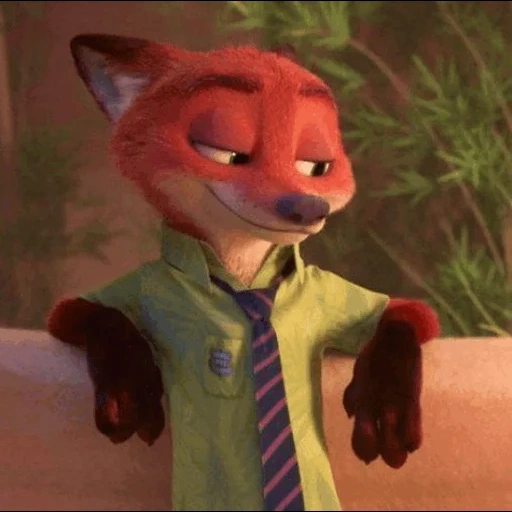 nick wilde, piel de animales, nick wilde, animación de la ciudad animal, la ciudad de la bestia nick wilde