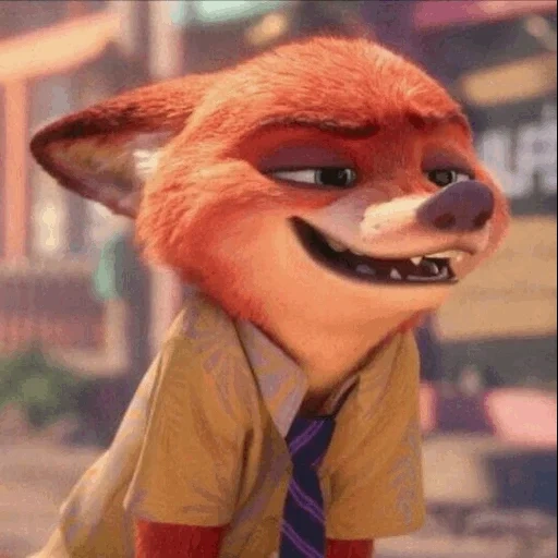 zéropolie, renard zérodopole, 3 d foxeropolis, holis nick wilde, le renard rusé est zérolis