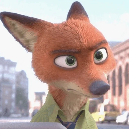 nick wilde, pelli di animali, volpe in pelle, beast city nick wilde, le avventure di animal city di judy nick