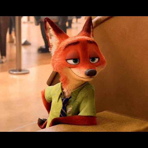 nick wilde, zeropolis, zorro de zerolis, fox nick zeropolis, nick wilde de zeropolis