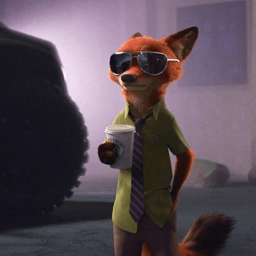 nick wilde, tierhäute, 18 animal city, nick wilde brille