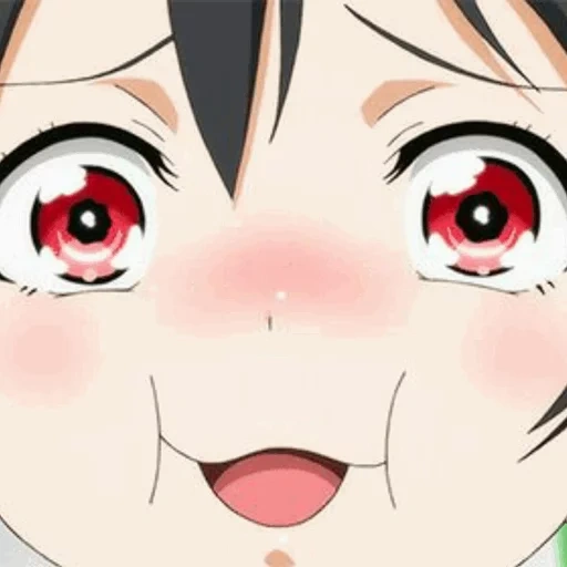 anime, ahegao nico, l'anime è divertente, personaggi anime, love live school idol project