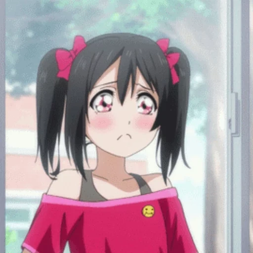 nico yazava, nico yazava anime, nico yazawa is crying, nico yazava screenshots, love live school idol project