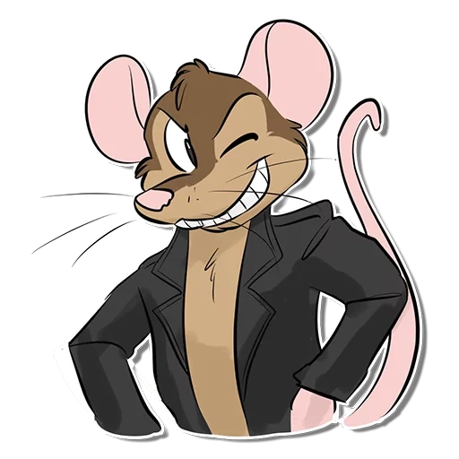 anime, le persone, ratto del personaggio, rat jerry è imbarazzato, grande detective rat