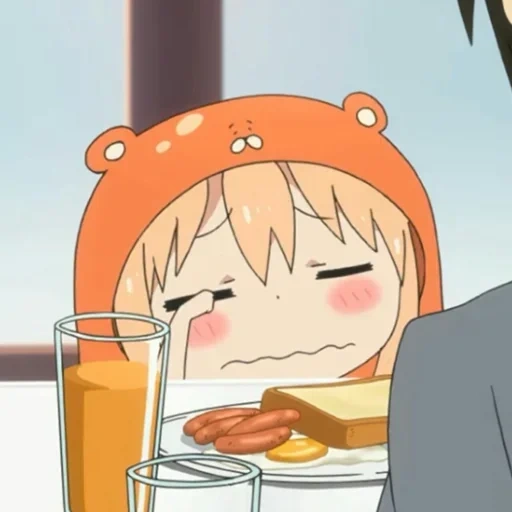 bild, umaru chan, anime schwester umaru, zwei gesicht schwester umaru, anime zwei gesichtere schwester umaru