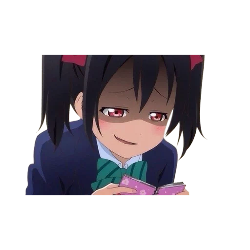 nico yazava, karakter anime, seni nico yazawa, anime nico yazava, nico yazava smirk