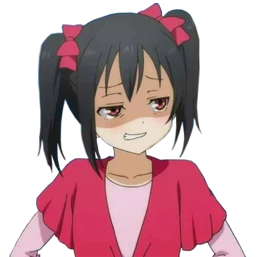 nico yazava, niko yazawa, cara de nico yazava, anime nico yazava, nico yazava está enojado