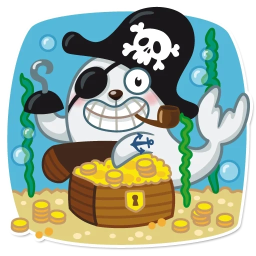 pirata, tesori dei pirati, una nave di pirati di bambini