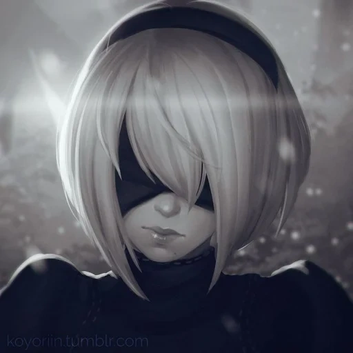 2 b, gambar, 2b nier, nara automate, nier automata