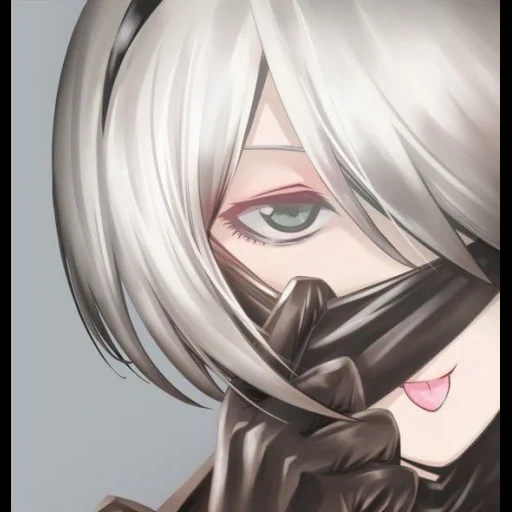 nier automata, anime girl, i personaggi degli anime, anime automatico 2b, anime degli automi di neil