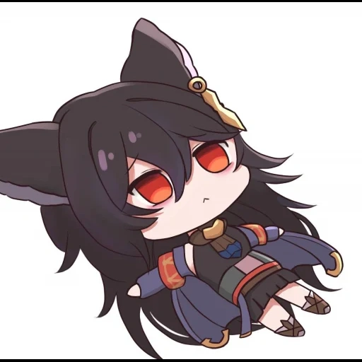 arte de animação, miohorovich, papel de animação, animação chibi wolf, padrão de anime bonito