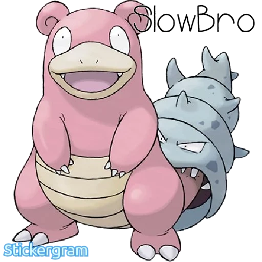 inclinação, pokemon, pokemon slowbro, monstro de bolso rosa, evolução do pokemon slowbro