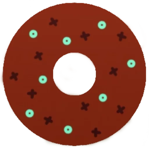 donut, пончик, круг пончик, пончик глазурь, шоколадный пончик