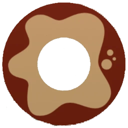 donut, donut, icône de beignet, beignet au chocolat, icône rose du thème