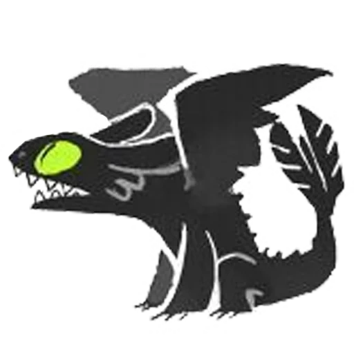 animation, dragon, dragon toothless, night rage sticker, toothless dragon girl