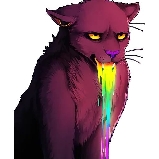 cat, animation, people, falvey art wolf, anime neon lynx