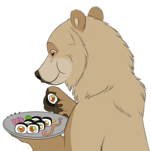 медведь, арт медведь, предметы столе, медведь медведь, медведь арт рисунок