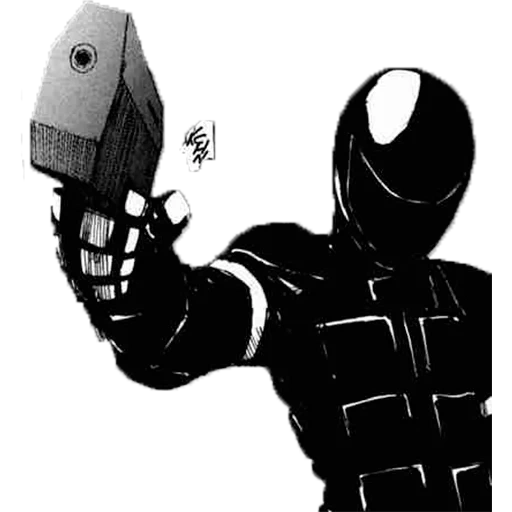 robocop, robocop, spider black, spider-man black, tsutom nihei biomega