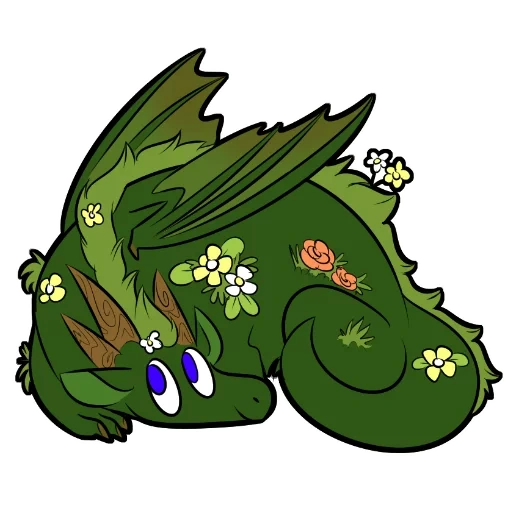 dragon fait maison, dragon gabir, dragonvale dragons, dragon de forêt chibi, monarque dragon vert