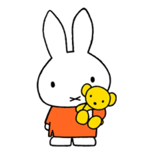 nijntje rabbit, cheerful rabbit, rabbit drawing, rabbit miffenha, rabbit mifffi holland