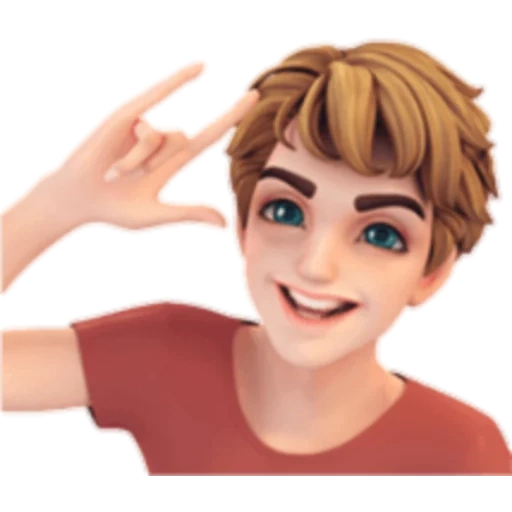 animoji, garoto de desenho animado, 3 caracteres d, ilustração do personagem, se o seu nome é andrey