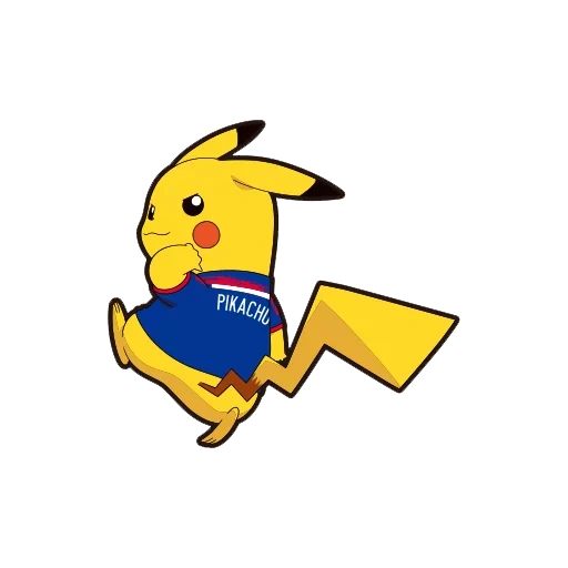 pikachu, dick pikachu, piking un joueur de football, pikachu avec un fond blanc