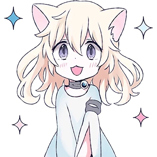 fille chat, anime de louise, mari koneko, avino anime, fille chat blanche