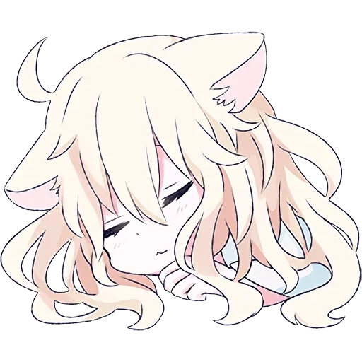 cat girl, mari koneko, white cat girl, аниме персонажи, white cat girl anime