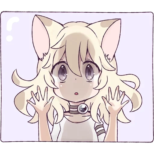 garota gato, mari koneko, imagem de anime, animação de chen naizi, padrão de anime bonito