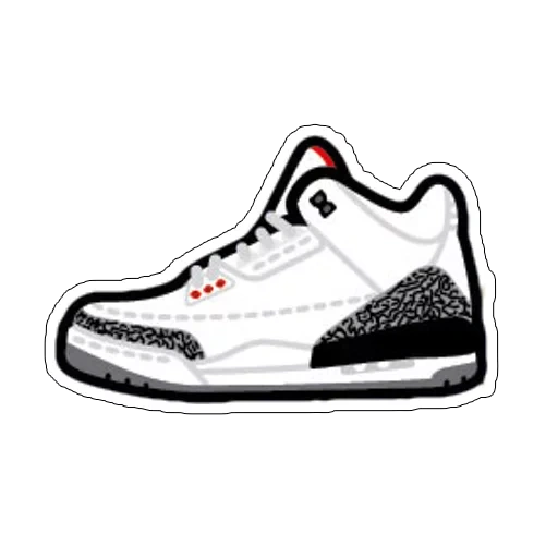 baskets, air jordan, jordan 3 retro, baskets, modèle de baskets