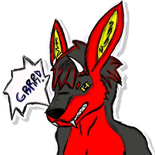 anime, couvent furri, personnages furri, jackal anubis furry, hotte rouge à fourrure rouge